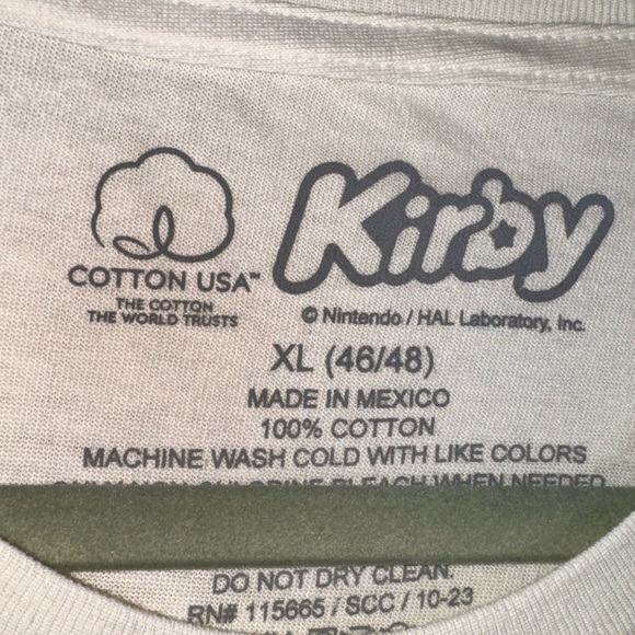 Nintendo Kirby Graphic Tee - White & Pink - Picture 2 of 3